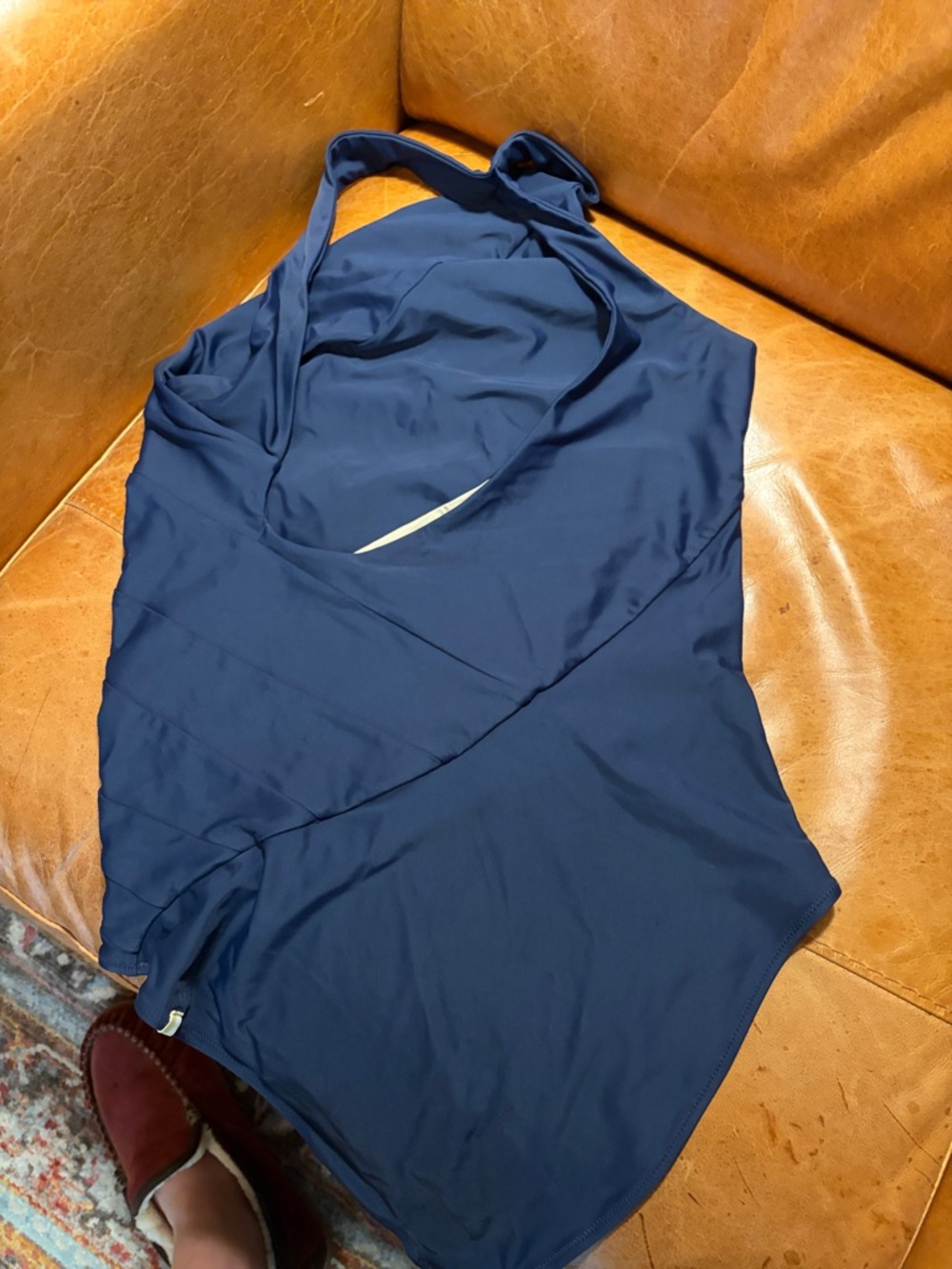 Summersalt Sidestroke One-Shoulder Navy Blue One-Piece Swimsuit - Picture 5 of 5